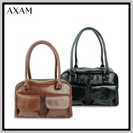 AXAM by Audi Marissa Combo Xie Bag Charcoal and Choco For Women Shoulder Bag CMB02