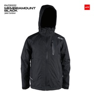 JAKET GUNUNG ORIGINAL REI AREI MEMBRAMOUNT BLACK ORIGINAL