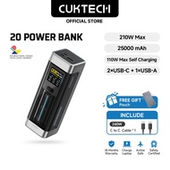 CUKTECH 25000mAh 210W | 3-Port Fast Charging Portable power station  for iP16/15/14,  xiaomi  sumsun