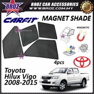 Custom Fit Oem Magnetic Car Sunshade / Sunshades / Sun shade - UV Proof For Toyota Hilux Vigo 2008-2