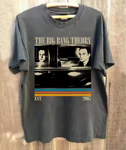 Plus Size Summer Women's Vintage The Big Bang Theory T-Shirt Cotton Breathable Stylish Versatile Str