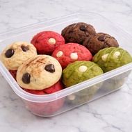 Mini Soft Cookies with Drizzle Your Favorite Sauce/