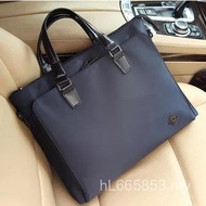 Capacity Casual File Bag Business Canvas Briefcase Handbag A4 File Bag Men's Information Bag FES9