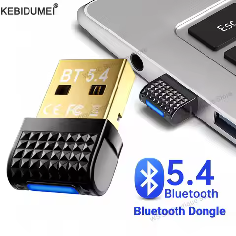 USB Bluetooth 5.4 Adapter Transmitter Bluetooth Receiver Audio Bluetooth Dongle Wireless USB Adapter