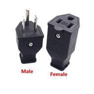 US American 3 Pins Industrial AC Electrical Power Rewireable Plug Male Wire Socket Outlet Adapter Ex