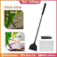 Aquarium Scraper Stainless Steel Algae Scraper Fish Tank Cleaner for Glass Fish Tank Maintenance