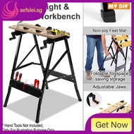MYDIYHOMEDEPOT - Work Bench Portable Work Table Portable Work Bench Vice Table Multifunction Wood Wo