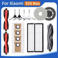 Replacement Part for Xiaomi X20 Max Overseas Version Robot Vacuum Cleaner Rag Side Brush Roller Brus