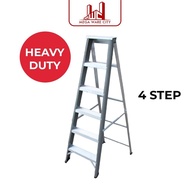 MWC 4 Step Single Sided Ladder Heavy Duty Aluminum Single Side Aluminum Ladder 4 Steps Ladder 4 Step