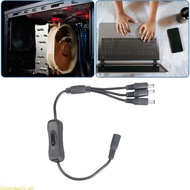 Best Power Cable DC5521 Y Splitter 5 5x2 1mm Female to Three Male with On  Switcher for LED and Came