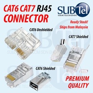 SenTec RJ45 CAT6 CAT7 Ethernet LAN Cable Connector Modular Network Plug 50U UTP Shielded 100PCS