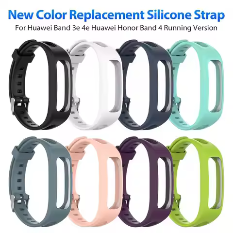 Soft Silicone Sport Watch Band Wrist Band Strap for Huawei Band 3e 4e Huawei Honor Band 4 Running Re