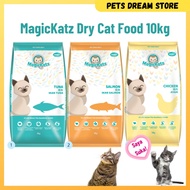 MagicKatz Cat dry food 10kg makanan kucing murah salmon tuna chicken makanan kucing sihat premium ca