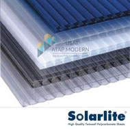 Solarlite 5mm Atap Polycarbonate 0.5 Lembar Warna Dark Grey 04M4YZ4 li