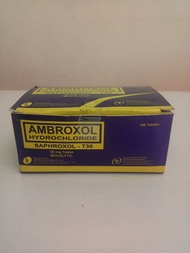 Ambroxol (Saphroxol-T30) 30 mg Tablet 10pc for cough for adult counterpart mucosolvan tablet 10 tablets only