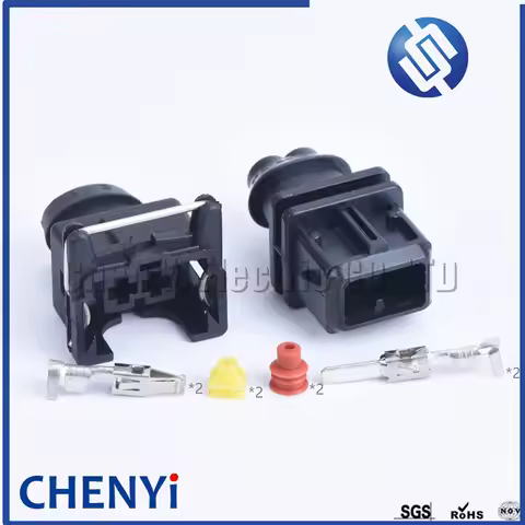 1set 2 Pin car waterproof auto connectors (3.5)male or female EV1 EV14 Fuel Injector nozzle Auto Car