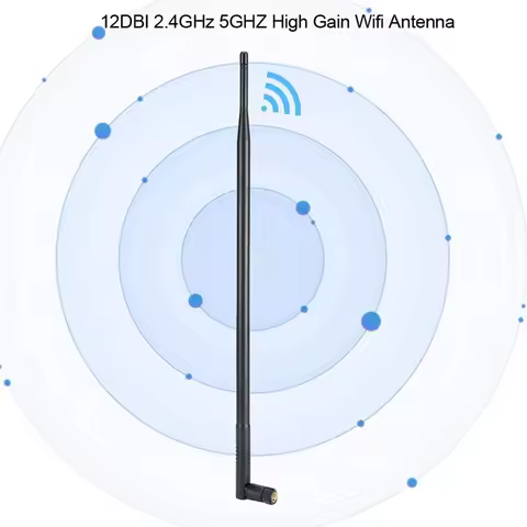 X49A-12DBI Wifi Antenna, 2.4G/5G Dual Band High Gain Long Range Wifi Antenna With RPSMA Connector Fo