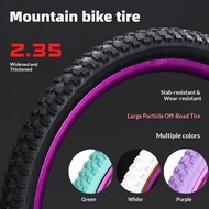 Mountain bike tire 26*2.35 27.5*2.35 modification for terraced hills, with large particles in white,