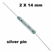 ES Reed Switch MKA14103 2*14 Mm Magnetic Reed Saklar Sensor NO (normally Open) DIY 2X14