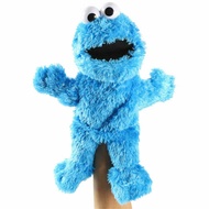 1PC 14" Living Hand Puppets Elmo Cookie Monster Sesame Street Soft Plush Toy Gift Blue/Red