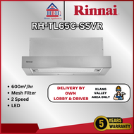 (FREE GIFT + SHIPPING) Rinnai 60/90cm RH-TL65C-SSVR/RH-TL95C-SSVR 600m3/hrs 2 Speed LED Telescopic H