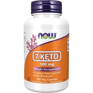 NOW s, 7-Keto (DHEA Acetate-7-one) 100 mg, Weight Management*, 120 Veg Capsules