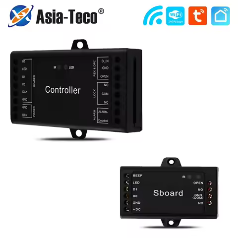 Tuya wifi Controller with wiegand input access control View door opening records and Remote access s