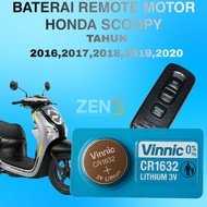 Baterai Remot Buat Motor Scoopy Tahun 2016 2017 2018 2019 2020 Batre Remot Keyless