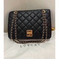 Preloved LOVCAT quilted bag