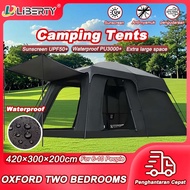Large Camping Tent 8-12 Person Waterproof Double layered BIG Tent Two Room One Living Room Tent