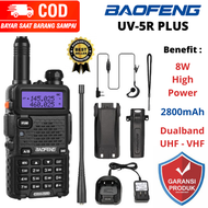 terlaris bergaransi HT BF UV-5R Dual Band VHF - UHF Radio FM walkie talkie jarak jauh 20km walkie ta