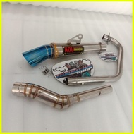 ♞,♘Kou mahachai Conical Open Spec Exhaust pipe rusi tc 125 150 tmx 150 skygo 125 tmx 125 155 skygo