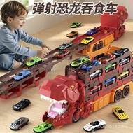 Catapult Birthday Gift Dinosaur Educational Alloy Children Boy Big Truck 6 Deformed Car Toy Car Trac