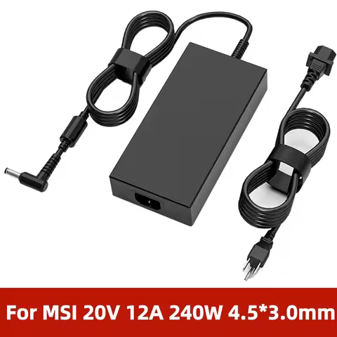 240W 20V 12A Laptop Power Adapter Charger For MSI Delta 15 15 A5EFK 15001 GF66 GF76 GL66 GL76 12U Sw