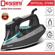 DESSINI ITALY 2600W Electric Ceramic Soleplate Garment Steam Iron Sprayer Steamer Clothes Brush / Se