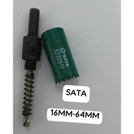SATA BI-METAL HOLE SAW ,ARBOR, 16MM-64MM 53301-53314 , 53401,53402