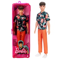 Barbie HBV24 Ken Fashionista Flower Shirt (Reusable Plastic Bag) (3 Years Old and Up)