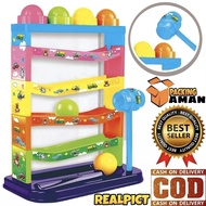 1207 Children's Toys Ball Toy/ Slide Ball Hammer Hit Ball Hammer Ball Launcher Toy/ Ball Toy/