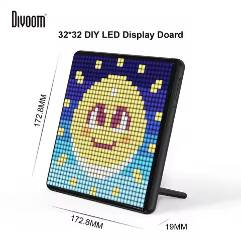 Divoom Pixoo Max 32x32 Pixel Art Display with APP Control | Gaming Room Decor, Cool Animated Frame, 