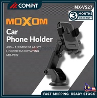 MOXOM MX-VS27 Strong Man Extendable Car Mount Holder 360 Free Adjustable Rotating Car Windshield Dashboard |Phone Holder MXVS27 Black|
