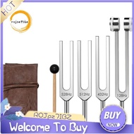 Frequency Tools with Activator, Mallet& Vegan Pouch-Tuning Fork Set(128Hz 432Hz 512Hz 528Hz) Weighte