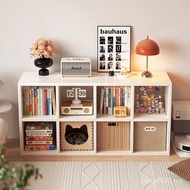 Cabinet Household Shelf Cabinet Floor-standing Grid Bookcase Storage Rack Wall-supporting Item Grid 