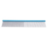 Greyhound Comb For Dogs, Two-In-One Stainless Steel Blue Straight Row Cat Comb Greyhound Comb Dog Co
