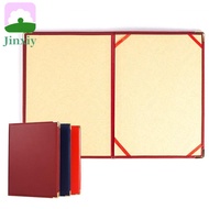 JINXIY A4 Agreement Folder, PU Leather Protective Certificate Diploma Cover, Premium No Inserts Corn