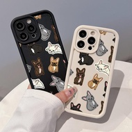 Full screen puppy Case Compatible For IPhone 13 15 7Plus 14 12 11 Pro Max 8 6 7 6S Plus X XR XS MAX SE 2020 Cartoon Couples