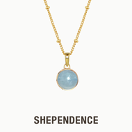 SHEPENDENCE สร้อยคอ STONE MAGIC Sphere Aquamarine จี้หินอความารีนทรงกลม