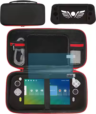 Silicone Cover and Carrying Case and Screen Protector Compatible with Logitech G Cloud Gaming Handhe