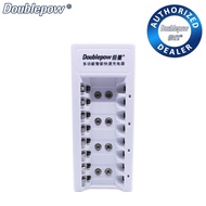 Doublepow Smart Fast Charger 1.2v AA / AAA / 9V Rechargeable Battery 8 Slots K08