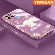 YIWESAN เคสสำหรับ Infinix Smart 6 HD Smart 6 Plus Smart 6 Plus 7เคสการ์ตูน Cinnamoroll สุดหรูเคลือบซ