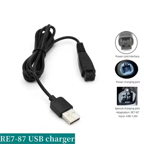 4.8V 5V 1.25A USB Charger Compatible For Panasonic RE7-87 RE7-59 ES-LF50 ES-LA10 ES-LA50 ES-LA92 acr